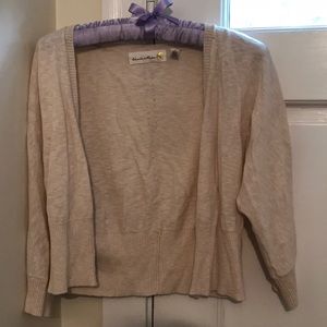 Anthropologie cream cardigan